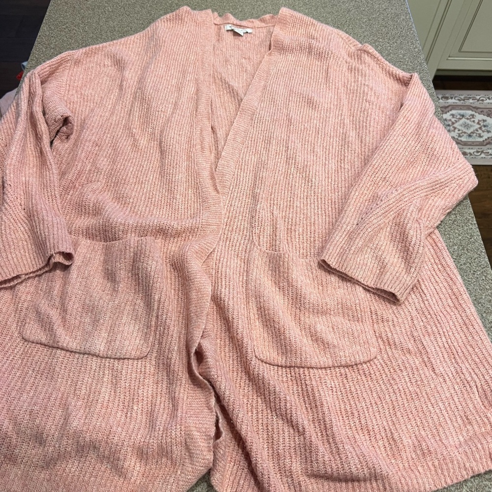 American Eagle Outfitters Blush Knit Cardigan